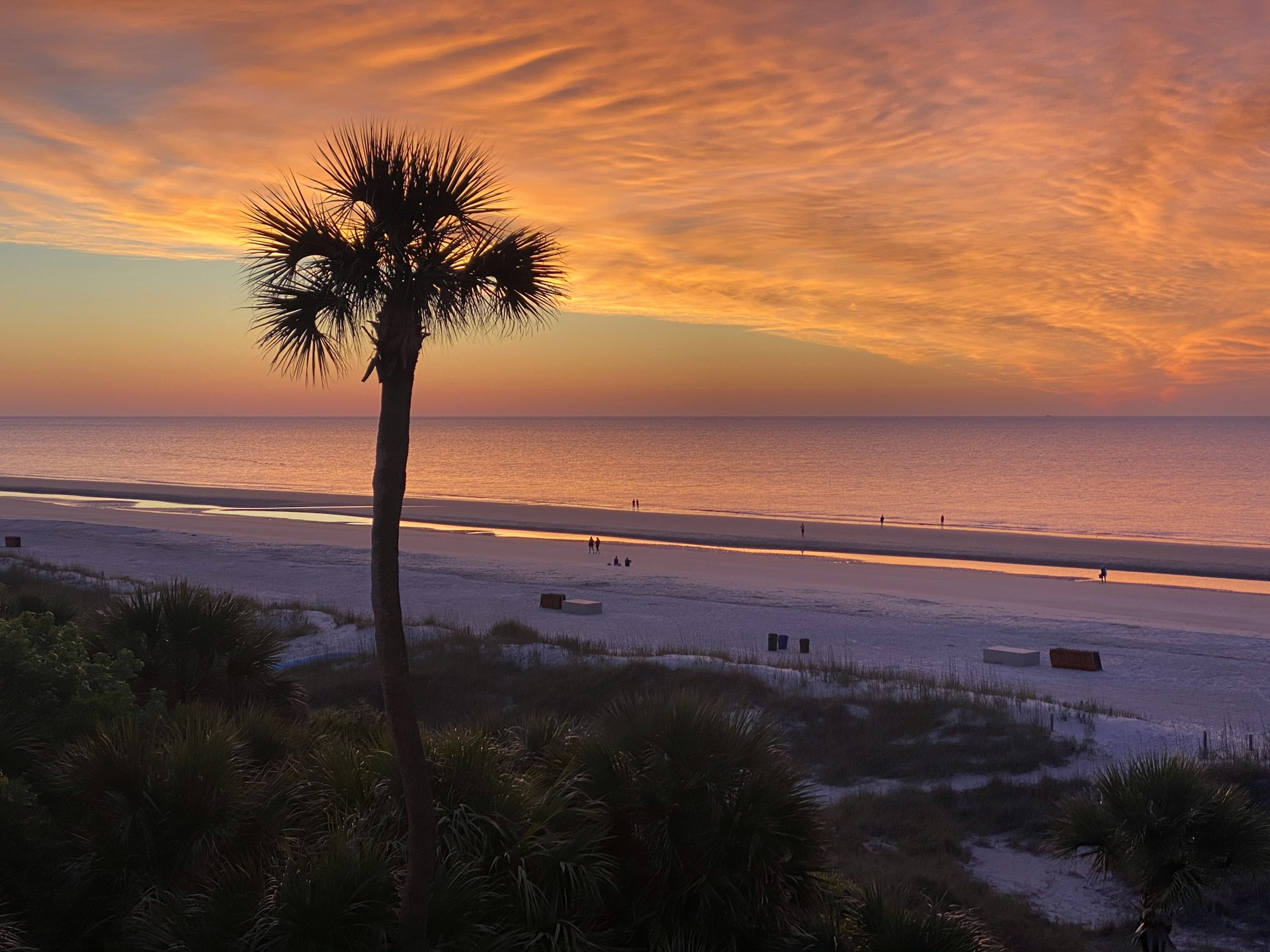 Sunset over the beach on Hilton Head Island